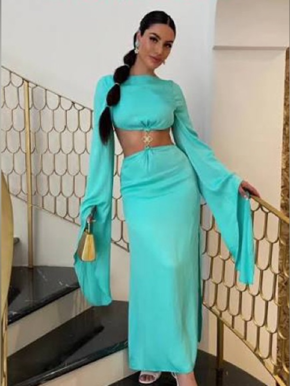 Meshki Leyla flare maxi Dress
